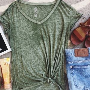 AERIE- “Real Soft Tee” in green!